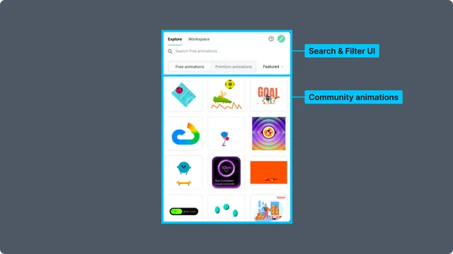 Framer LottieFiles plugin controls