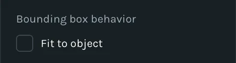 Bounding Box Behavior