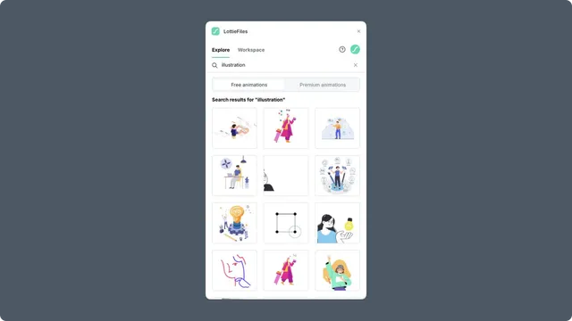 Explore search results in Framer
