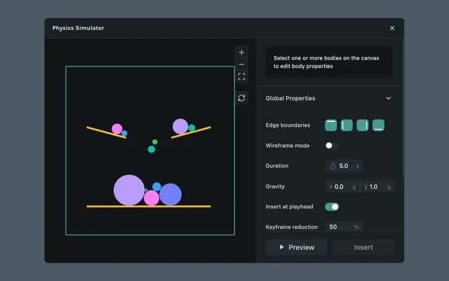 Physics Simulator plugin