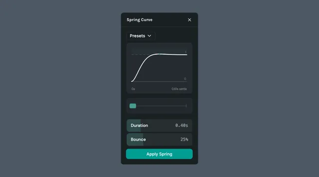 Spring Curve plugin