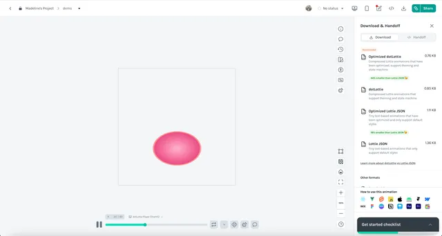 Export Your Animation